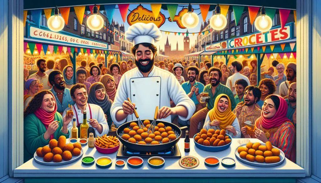 croquetas como opcion gastronomica en el street food croquetas