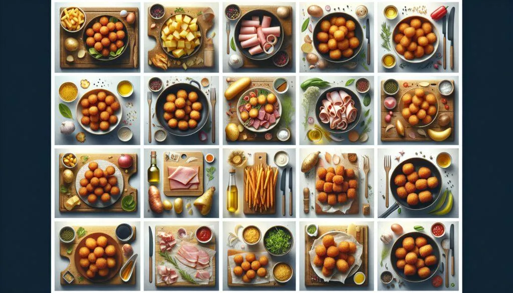 croquetas de chistorra y pimientos croquetas